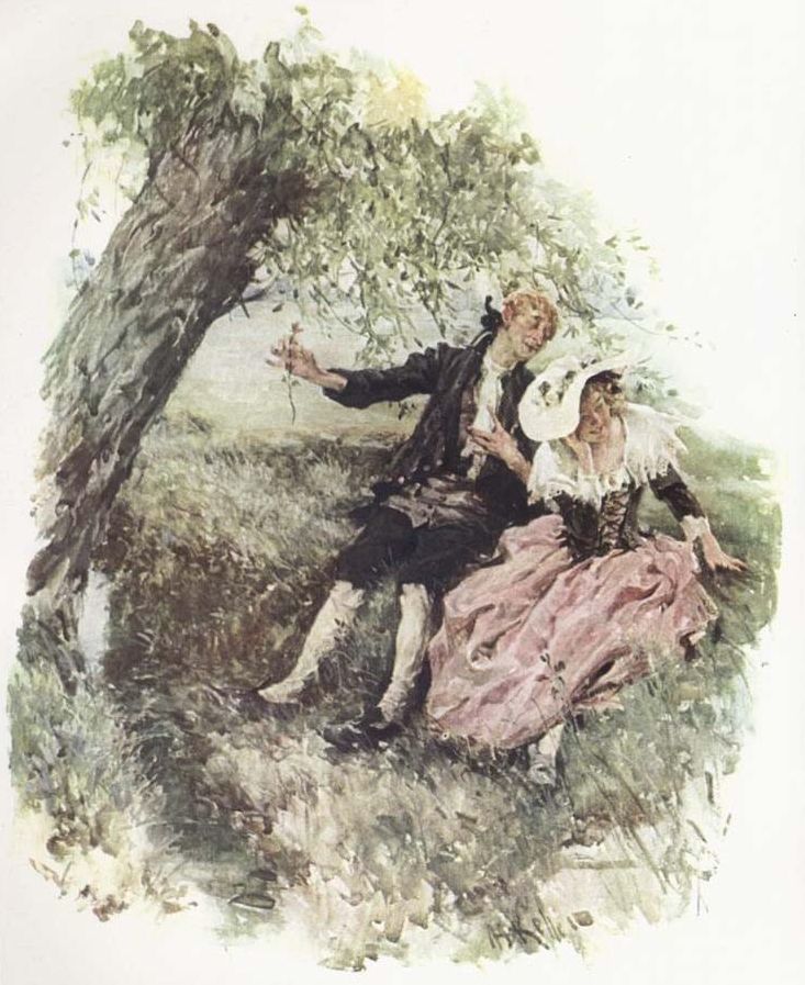 Ichabod Crane Romancing by Arthur Ignatius Keller